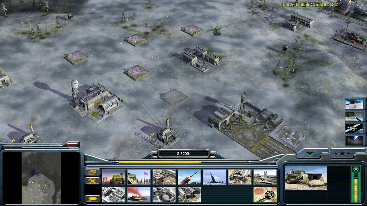 Command & Conquer Generals Zero Hour -  Zero Hour Si0r Vs Medium Army CPU - Bitter Winter