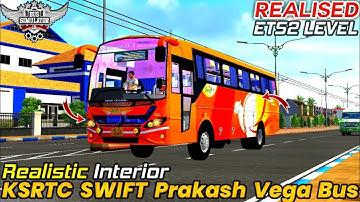 Download new KSRTC K-Swift Prakash Vega Bus mod in bus simulator Indonesia|Bussid v3.7.1| #bussidmod