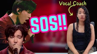 Vocal Analysis -Dimash - SOS #dimash #vocalcoachreacts #vocalcoach #reactionvideo