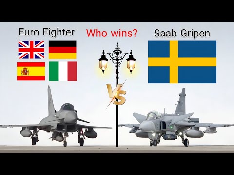Euro Fighter Vs SAAB Gripen  | European Fighter Jets Comparison |