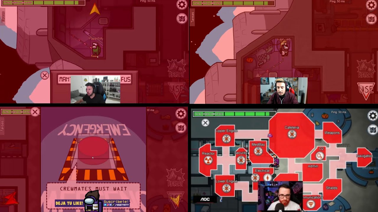 Willy, Fargan y Vegetta777 Troleando a todos | AmongUs