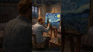 Vincent van Gogh's Starry Night in 90 seconds #art #artist #history #classicart #artshorts