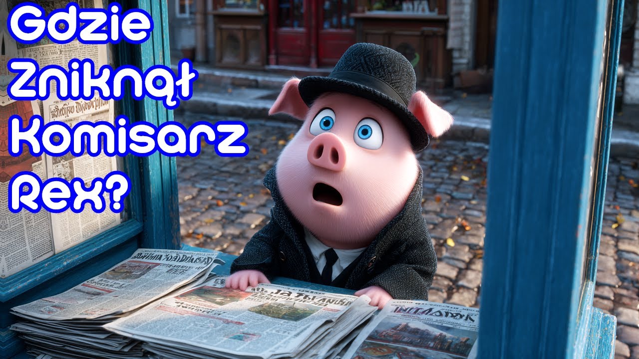 🐷 Detektyw Chrumpciok i Wielka Kradzież Komiksów 📰 | Bajki do słuchania dla dzieci 🌙 | Słuchowisko 🎶