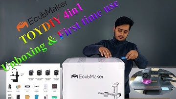 TOYDIY 4in1 3D Printer Unboxing and First use/EcubMaker/FDM/Laser/CNC