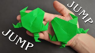 Origami JUMPING FROG Tutorial | How to Make a Paper Frog That Actually Jumps