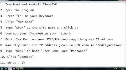 How to FTP with your JTAG/RGH/XDK