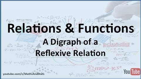 Relations and Functions: A Digraph of a Reflexive Relation