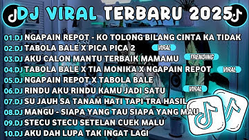 DJ TIKTOK TERBARU 2025🎵DJ NGAPAIN REPOT-KO TOLONG BILANG CINTA KA TIDAK🎵DJ TABOLA BALE X PICA PICA 2