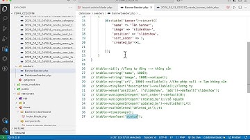 Tạo dữ liệu mẫu bằng Seeding trong Laravel