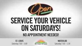 Sunset Ford Waterloo: Saturday Service (15s) - May 2014