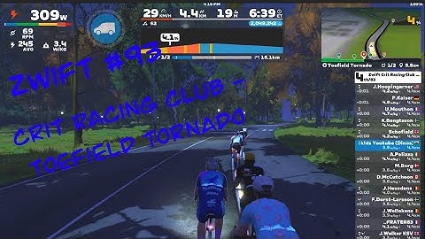 Zwift #93 Zwift Crit Racing Club - Toefield Tornado