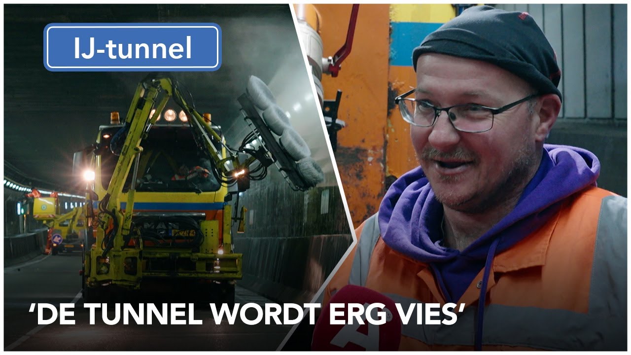 Nachtwerkzaamheden om de tunnels in Amsterdam schoon te houden