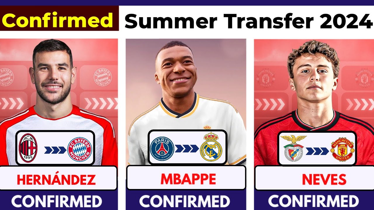 🚨 ALL LATEST CONFIRMED TRANSFER SUMMER AND RUMOURS 2024, 🔥 Frimpong, Guimarães, Paqueta, Mbappe ✅️
