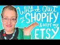 WHY I Closed My Shopify Store To Keep My Etsy | Kathy Weller Art