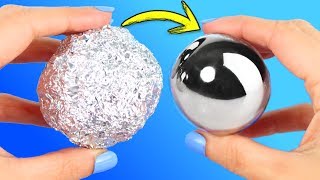 ЖЕЛЕЗНЫЙ ШАР из ФОЛЬГИ без плавления 😱 DIY КАК СДЕЛАТЬ МЕТАЛЛИЧЕСКИЙ ШАР ЖЕЛЕЗНЫЙ ШАР из ФОЛЬГИ без плавления 😱 DIY КАК СДЕЛАТЬ МЕТАЛЛИЧЕСКИЙ ШАР