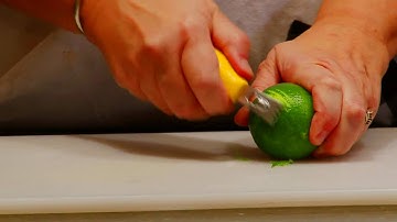 Cooking Tips & Basics : How to Zest a Lime With a Zester