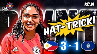 Nina Mathelus Hat-trick! | Philippines vs Guam | AFC U17 Women's Asian Cup Qualifers