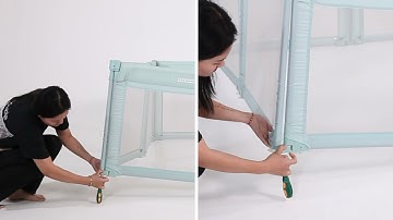 Instruction of Doradotey Baby Playpen-easy to take apart and fold it