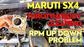 Throttle Body Cleaning Process Maruti SX4 || how to clean throttle body | Car Idling Problem | #cars