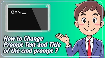 How to Change Prompt Text and Title of the command prompt window ? #cmd #prompt #commandprompt