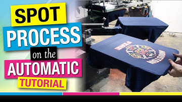 How to Screen Print 6 Color Spot Process Simulated on an Automatic Javelin