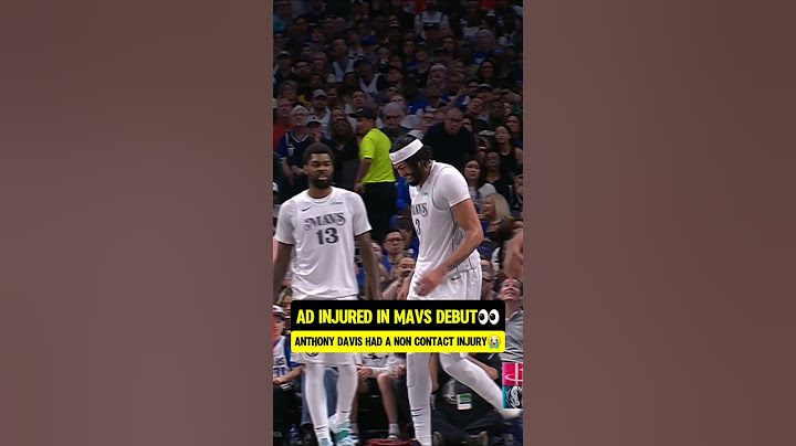 AD really got injured in his Debut😭