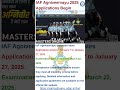 Indian Air Force opens applications for Agniveervayu #mastersonline