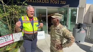 Maj. Gen. Jason Kelly and Task Force Phoenix Visit the Palisades