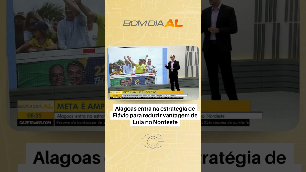 Alagoas entra na estratégia de Flávio para reduzir vantagem de Lula no Nordeste