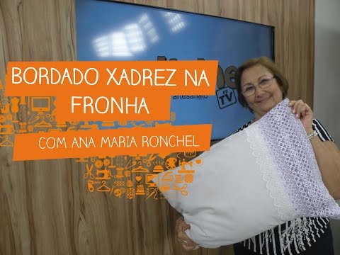 Bordado no tecido xadrez, Bordado no tecido xadrez por Ana Maria Ronchel  para Estilotex, By Arte que Faz