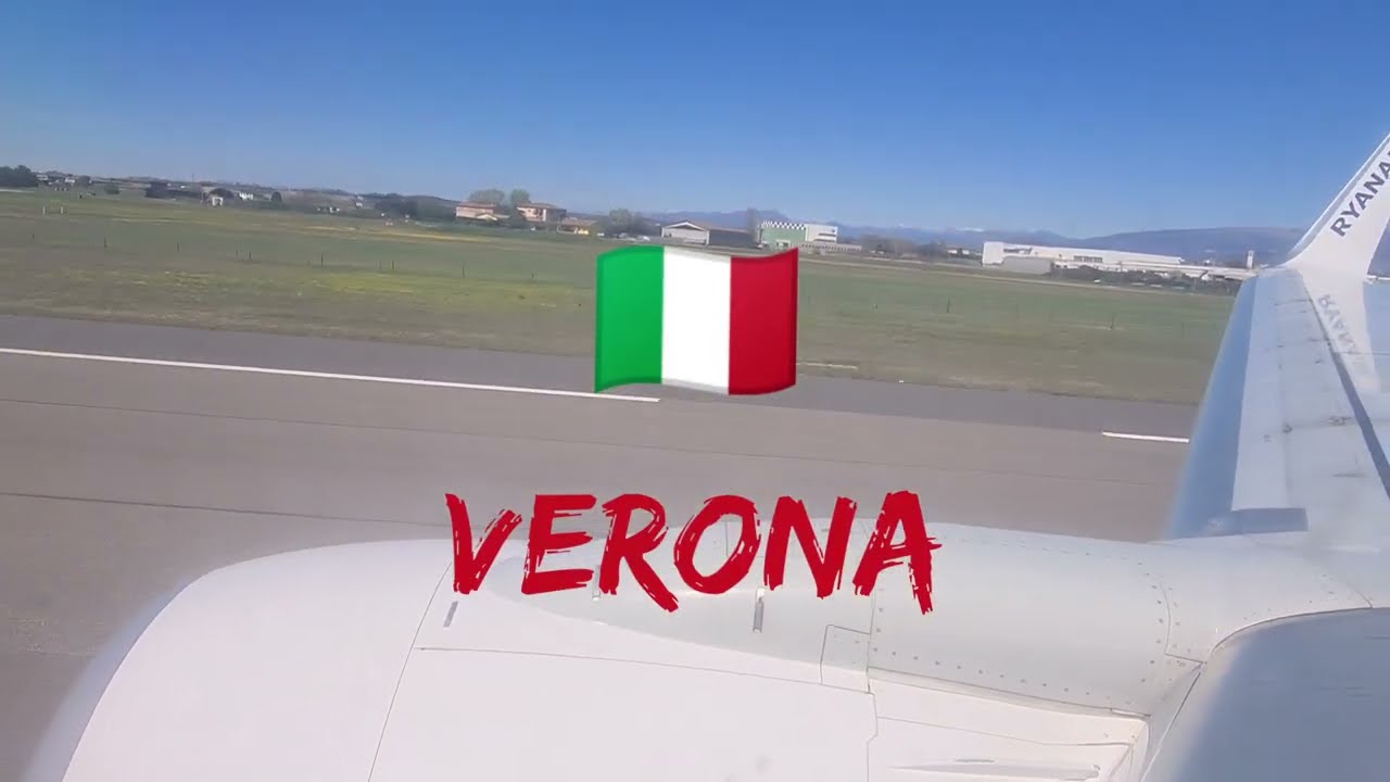 decollo e atterraggio volo ryanair Verona-Cagliari #ryanair 28/03/2023