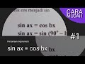 Persamaan Trigonometri sin ax = cos bx #1