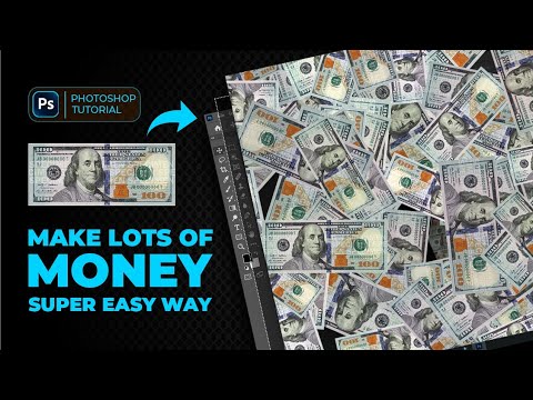 How to make lots of money in photoshop tutorial - YouTube