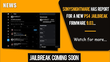 NEWS PS4 Jailbreak 9.03 Coming Soon!?