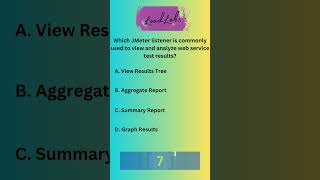 Which JMeter listener is commonly used to view and analyze web service test results