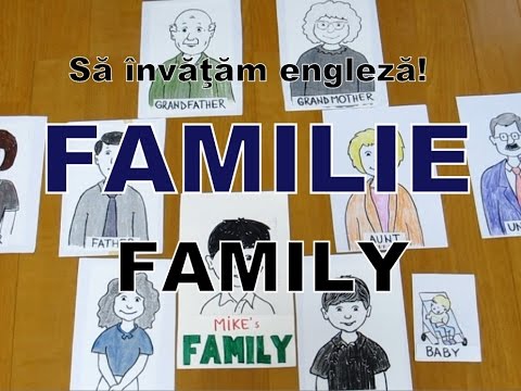 Sa Invatam Engleza Familie Family Cuvinte Si Propozitii