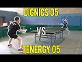 Dignics 05 vs Tenergy 05 | With Timo Boll