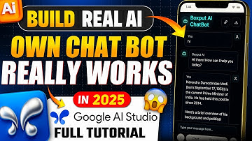 Build a REAL AI Chatbot in Minutes That Actually Works | Google AI Studio 2025 Tutorial