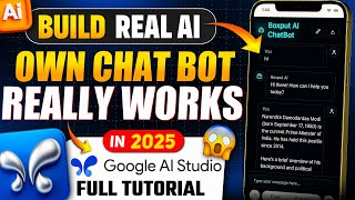 Build a REAL AI Chatbot in Minutes That Actually Works | Google AI Studio 2025 Tutorial