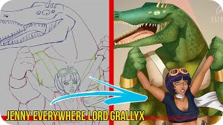 Jenny Everywhere Lord Grallyx - Steps Digital Painting Tutorial