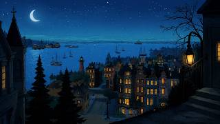 1940's quiet city night | soft vintage oldies playing from an open window | relax, sleep, study screenshot 1