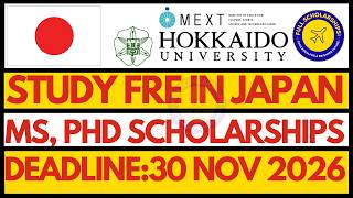 How to Apply for MEXT Scholarship 2027 | Fully Funded Masters & PhD in Japan (Step-by-Step Guide)