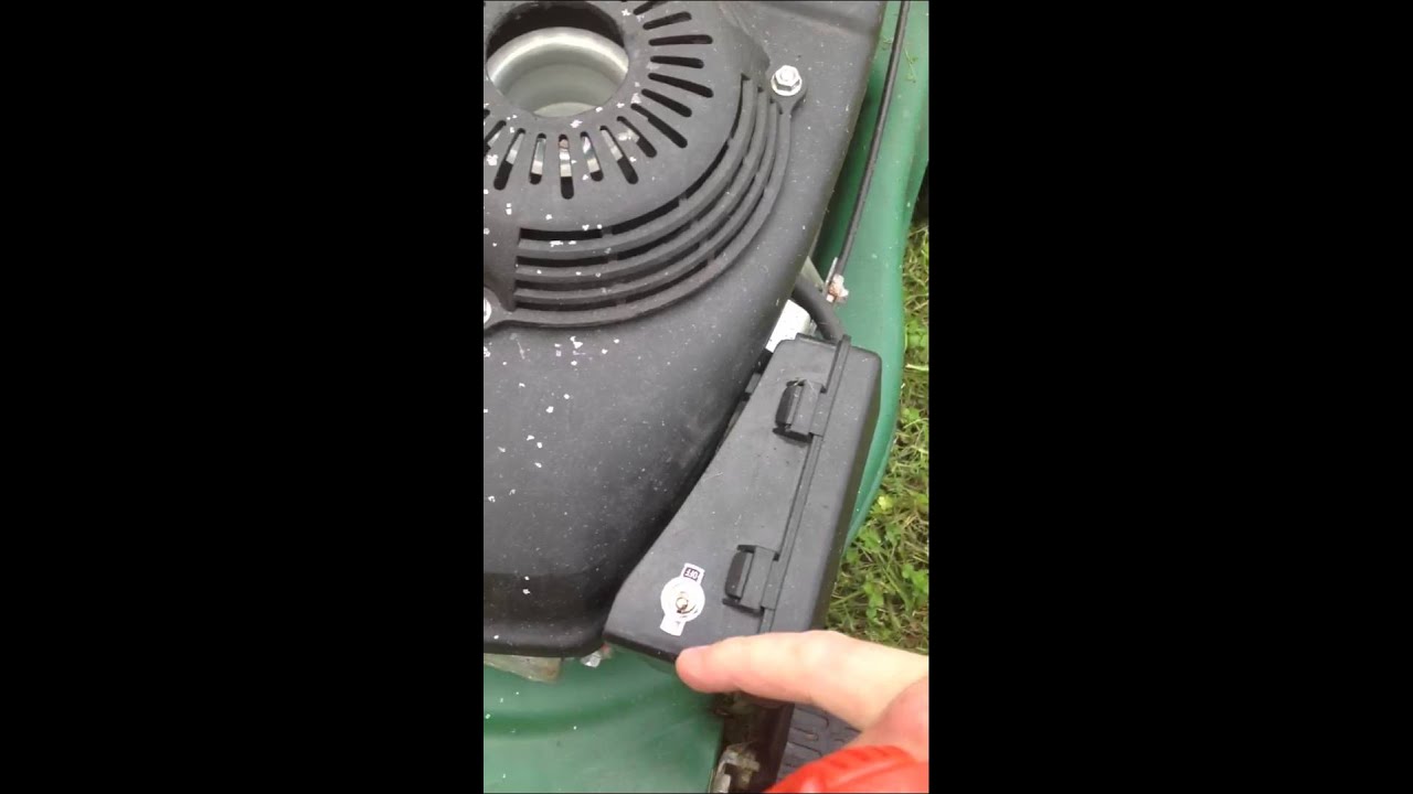Lawnmower electric (Drill) start. - YouTube