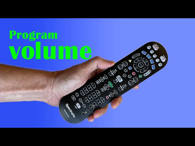 Program Volume on Spectrum Remote  
