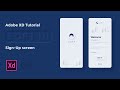 Soft UI Sign-up Screen [UI Design & Prototype] - Adobe XD Tutorial pt.2 [2020]