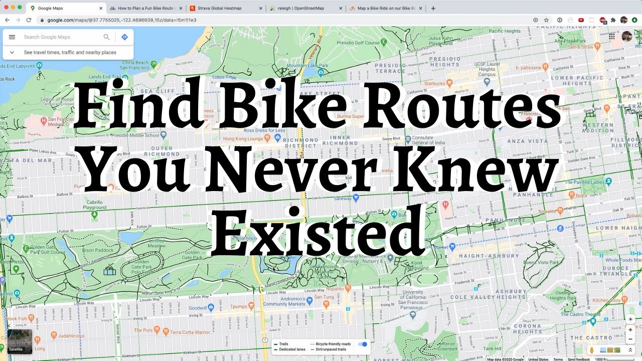 google maps bike tour
