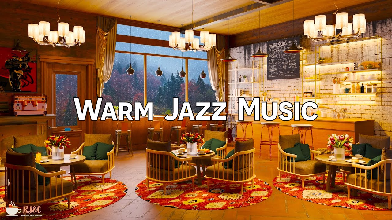 Smooth Jazz Instrumental Music For Study, Work ☕ Cozy Coffee Shop ...