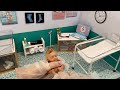 Mini silicone baby  womb birth delivery in our mini reborn hospital