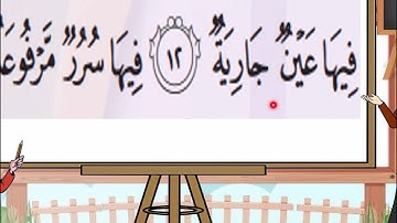 سورة الغاشية من آية 12 إلى 16