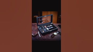 Hộp đồng hồ 6 ngăn carbon kèm 3 ngăn kính – tiện lợi, sang trọng, bền đẹp. #hopdungdongho #dongho